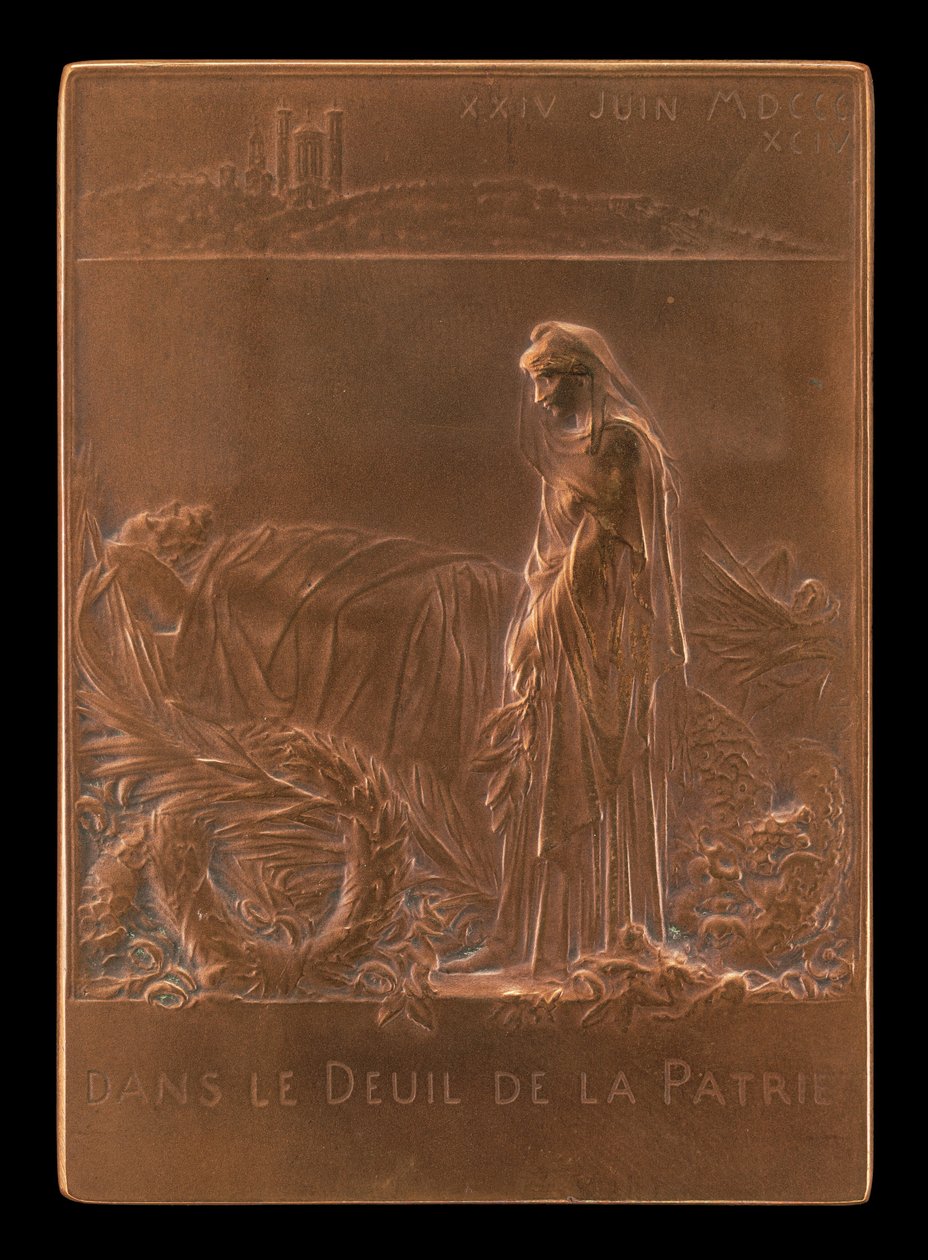 Fransa Cumhurbaşkanının Yasını Tutuyor [ters], 1894. by Louis Oscar Roty