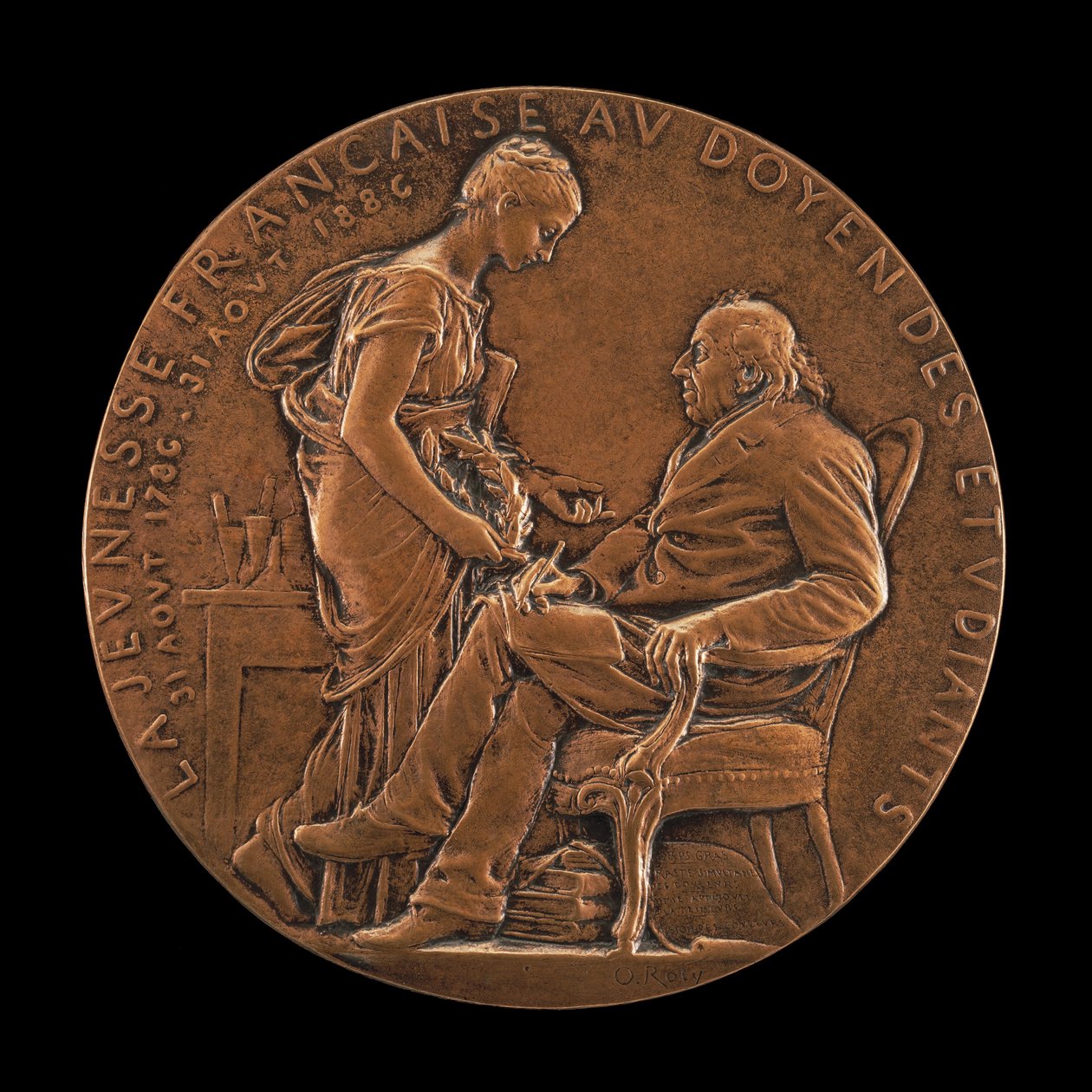 Michel-Eugène Chevreul, 1786-1889, Kimyager, Fizikçi ve Filozof, 1886. by Louis Oscar Roty