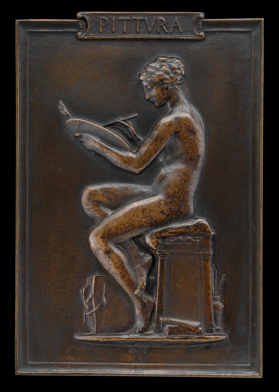 Resim Boyama, 1879. by Louis Oscar Roty