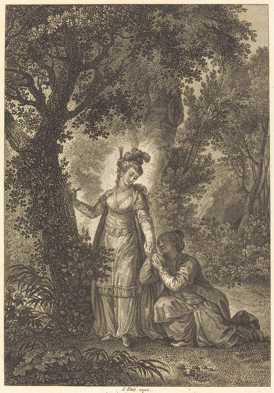 Garbe kralının gelini: Ağaç by Louis Petit after Jean Honoré Fragonard
