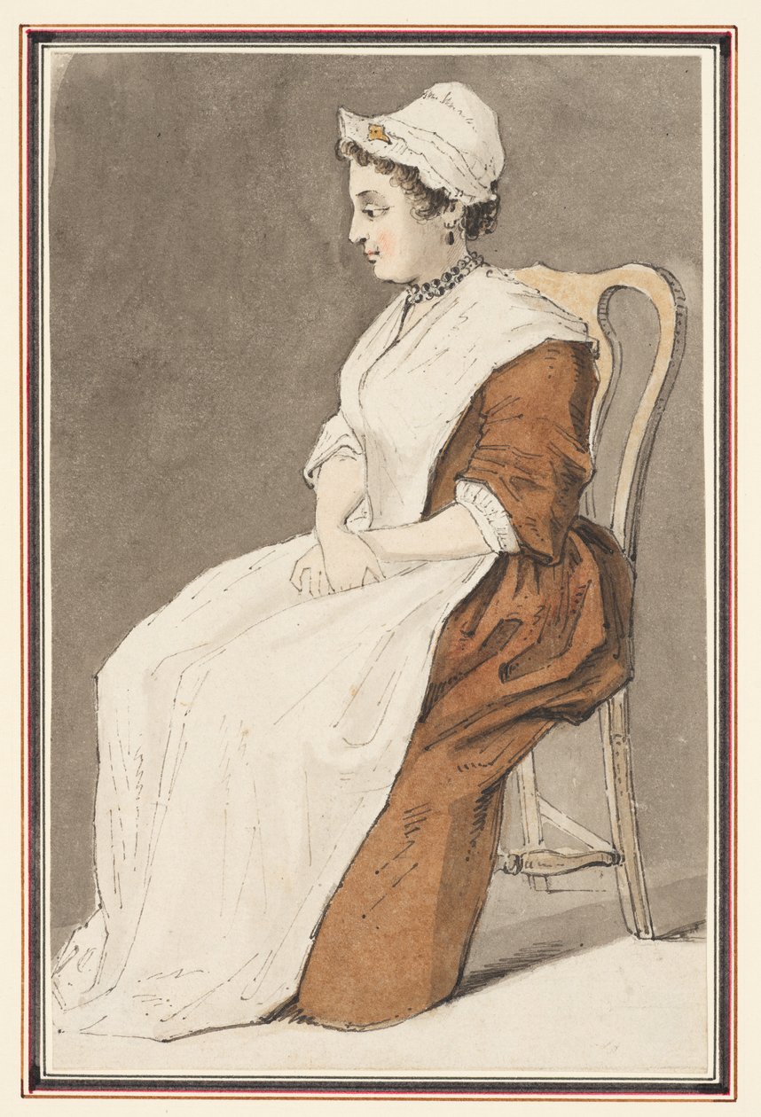 Oturan kadın by Louis Philippe Boitard