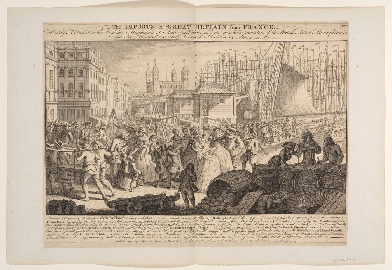 Büyük Britanya'nın Fransa'dan İthalatı by Louis Philippe Boitard