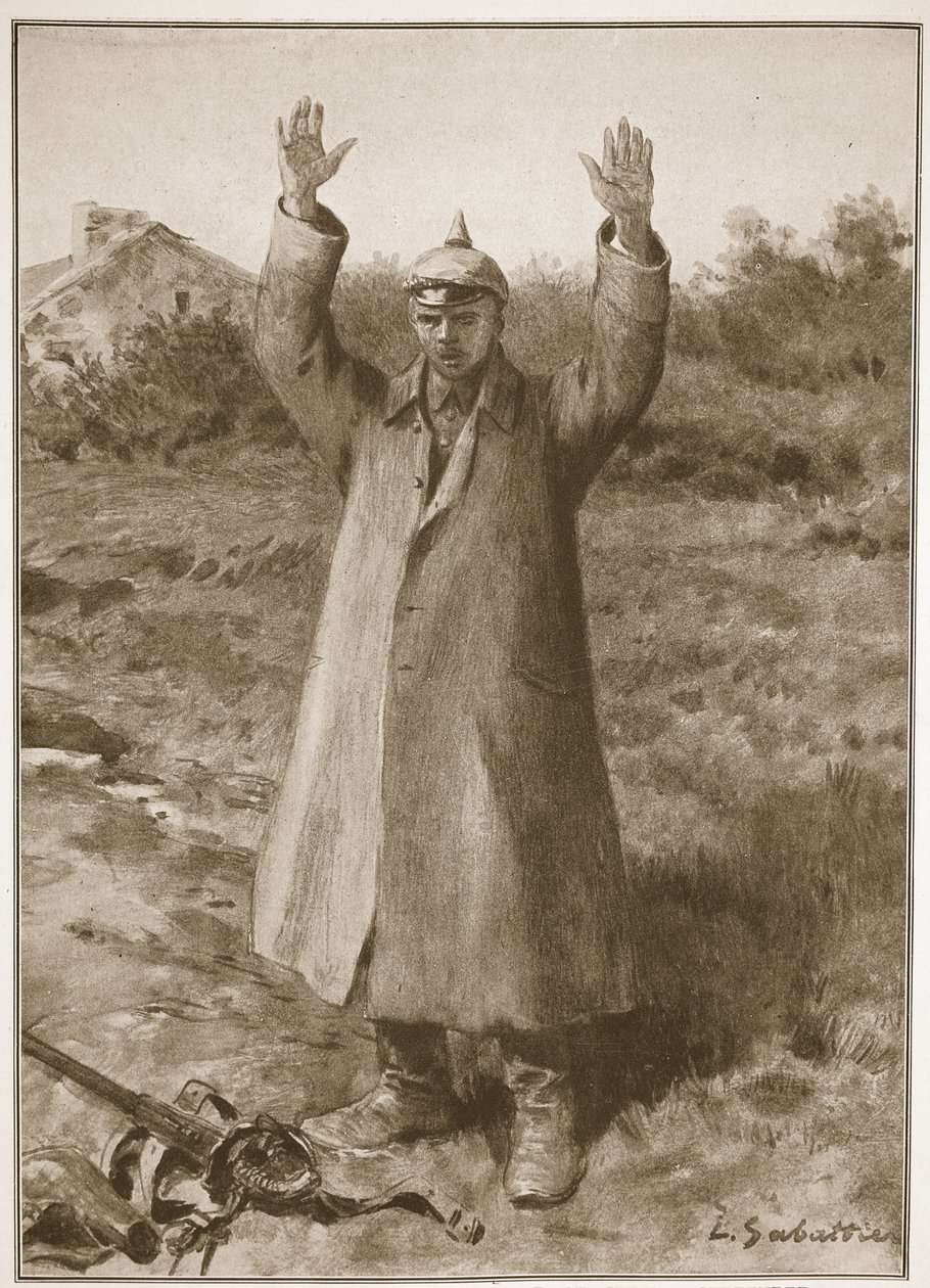 Kameralı.. Pardon! Alman teslimiyetin eller yukarı yöntemi by Louis Remy Sabattier