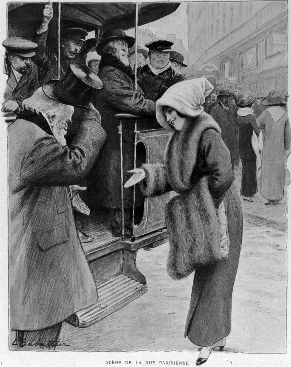 Nezaket: Paris caddesinin sahnesi - Bugünün Paris