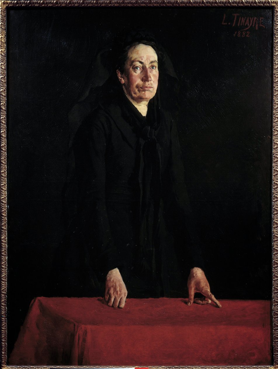 Commune de Paris: “” Louise Michel'in (1830-1905) podyumda portresi”” Militan anarşist duruşması sırasında mahkemede. Louis Tinayre (1861-1942) 1882 Güneş tarafından yapılan resim. 1,29x0,95 m Paris, Musee Carnavalet Dikkat! Bu çalışmanın kullanımı kon by Louis Tinayre
