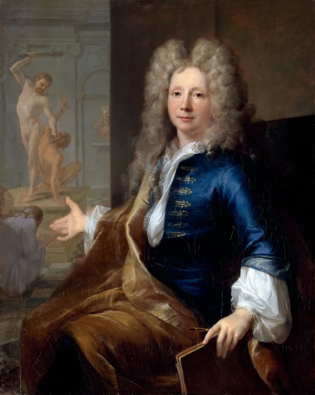 Louis Boullogne Genç Portresi 1654-1733 by Louis Tocqué