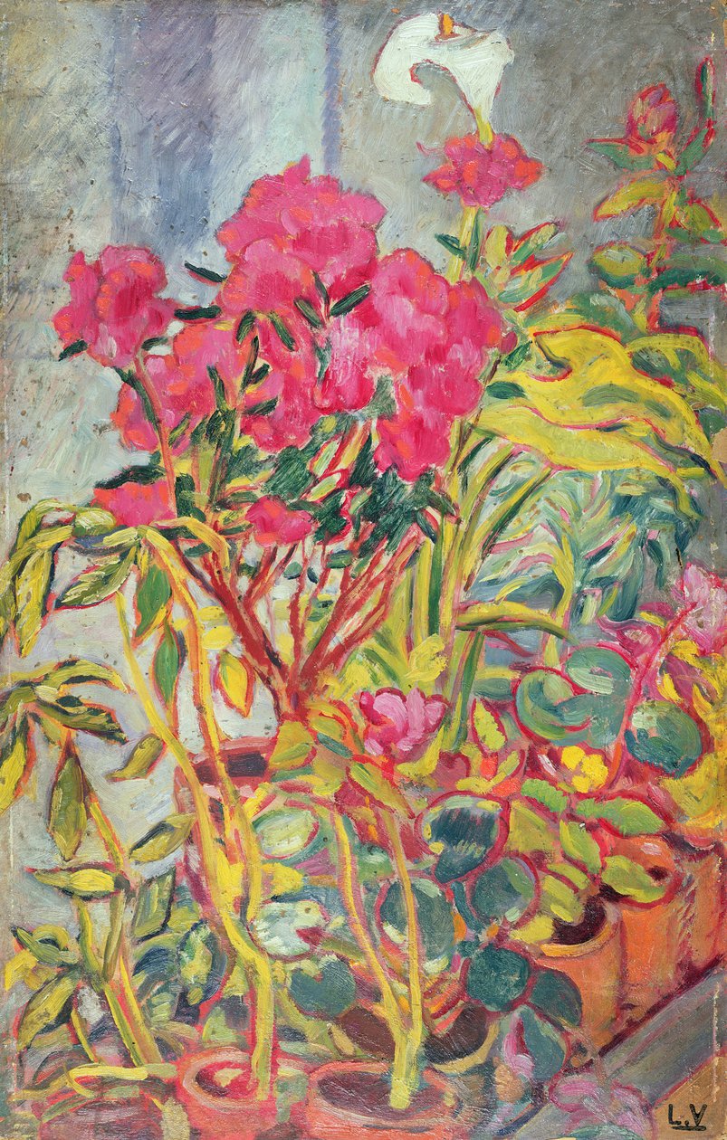 Azaleas, c.1918 (gemide yağ) by Louis Valtat