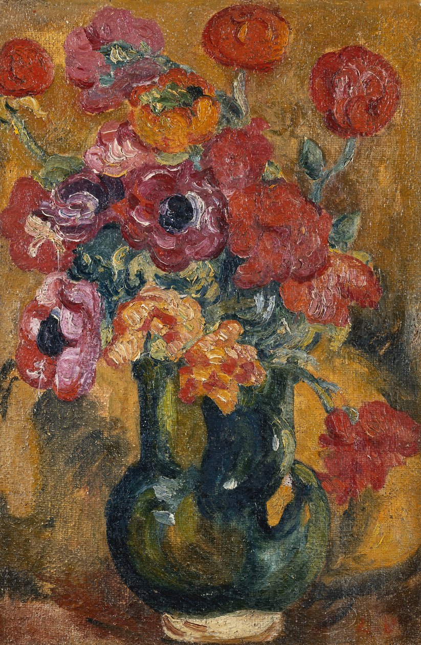 Buket d'Anemon, yak. 1906-1908 (tuval üzerine yağlı boya) by Louis Valtat