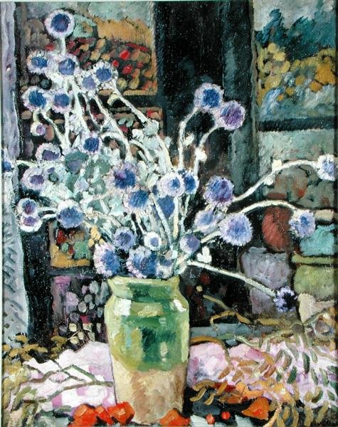 Pencerede Çiçek Buketi by Louis Valtat