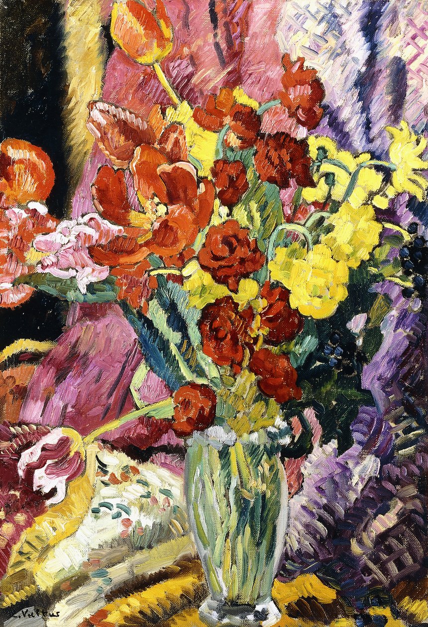 Çiçek Buketi, 1930 dolayları (tuval üzerine yağlıboya) by Louis Valtat