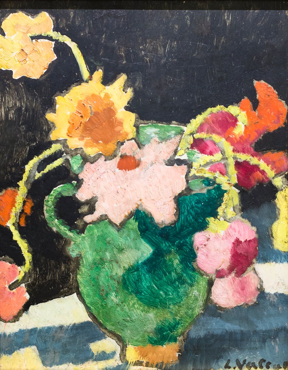 Çiçekler, 1900-1952 dolayları by Louis Valtat