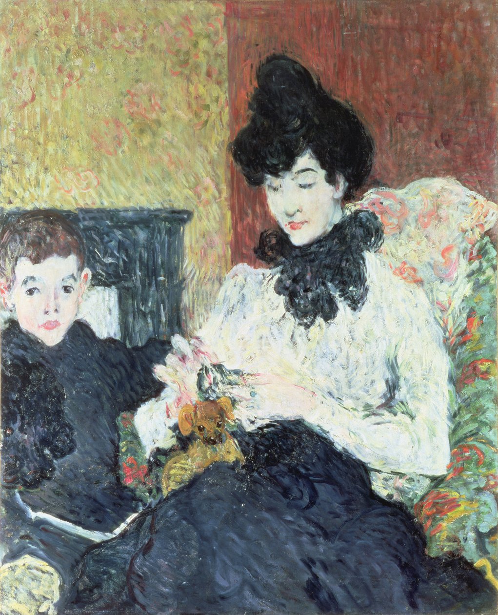 Madam Doubrere ve Oğlu by Louis Valtat