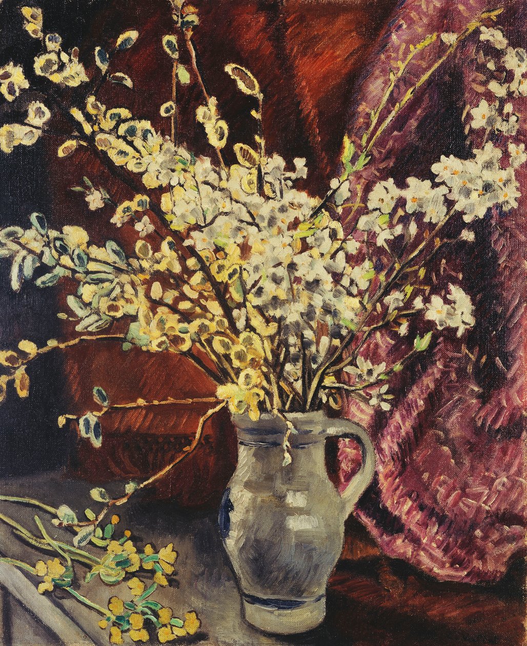 Çiçekli Dal Sürahisi; Sürahi Çiçekli Dallar by Louis Valtat