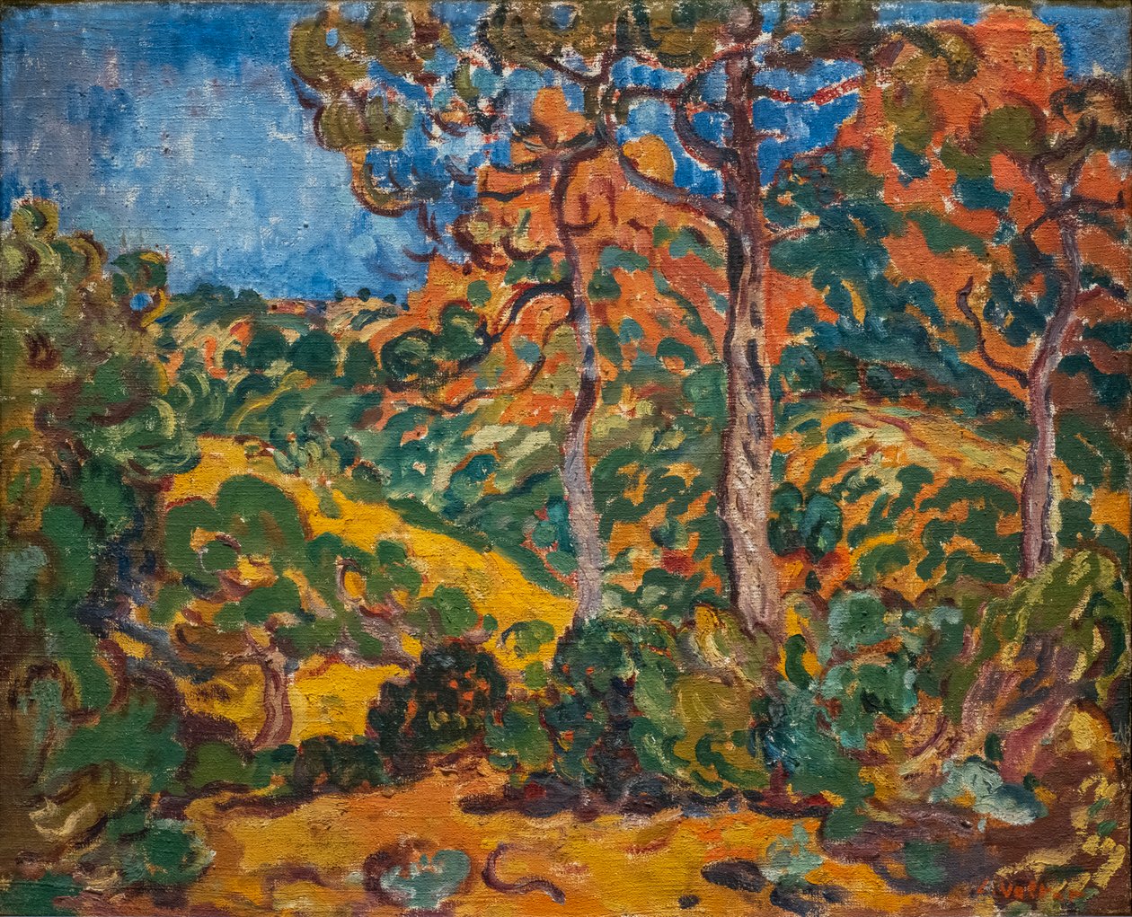 Ağaçların Altında Güneş Işığı by Louis Valtat