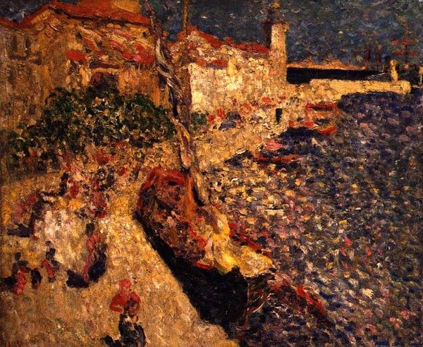 Liman, 1915 dolayları (tuval üzerine yağlıboya) by Louis Valtat