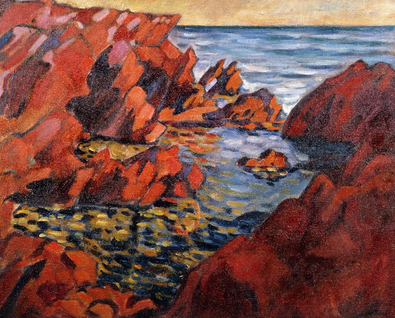 Uzakta Deniz; Kızıldeniz, c.1917/1918 (tuval üzerine yağlıboya) by Louis Valtat
