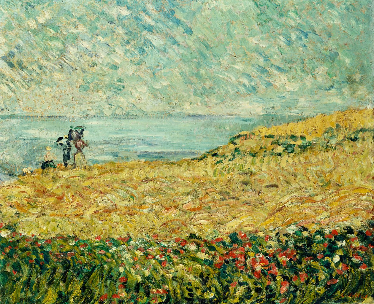 Yürüyüş (tuval üzerine yağlıboya) by Louis Valtat
