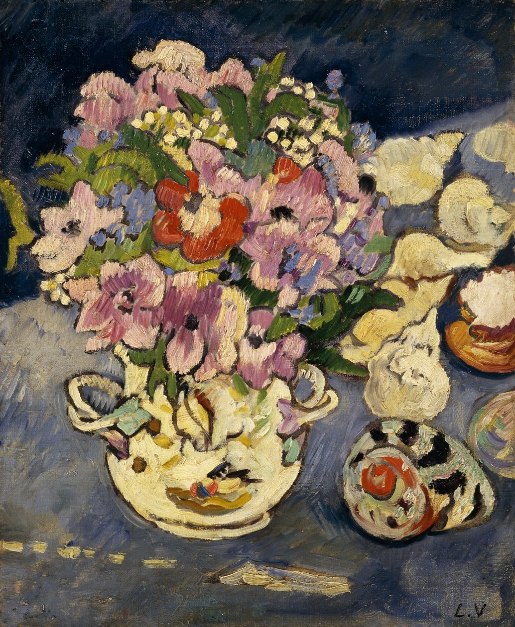 Çiçek vazosu by Louis Valtat