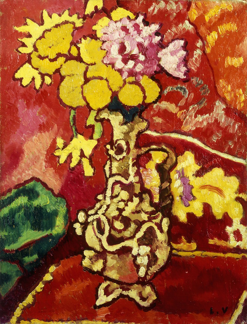 Çiçek vazosu by Louis Valtat