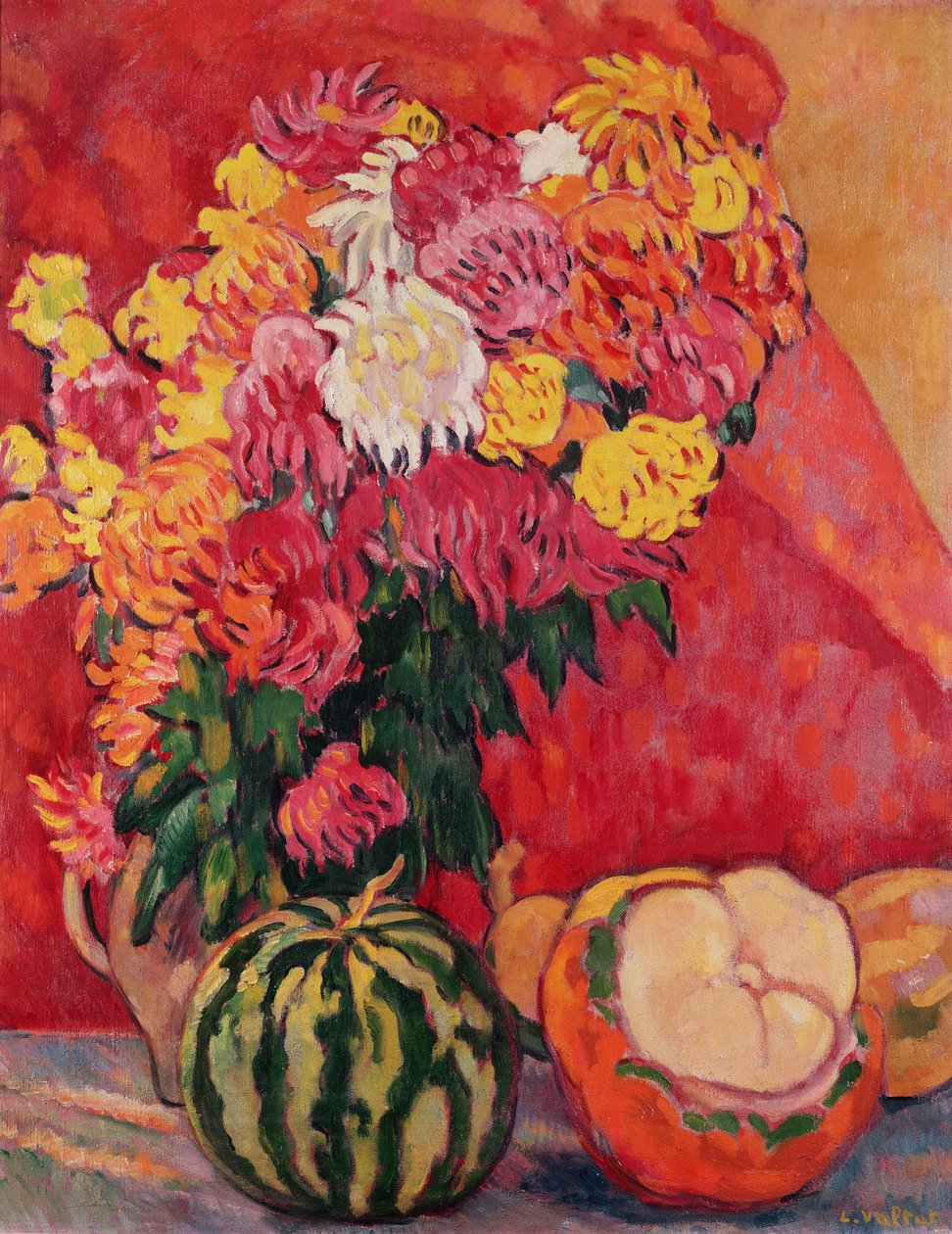 Kavunlu sardunya vazosu by Louis Valtat
