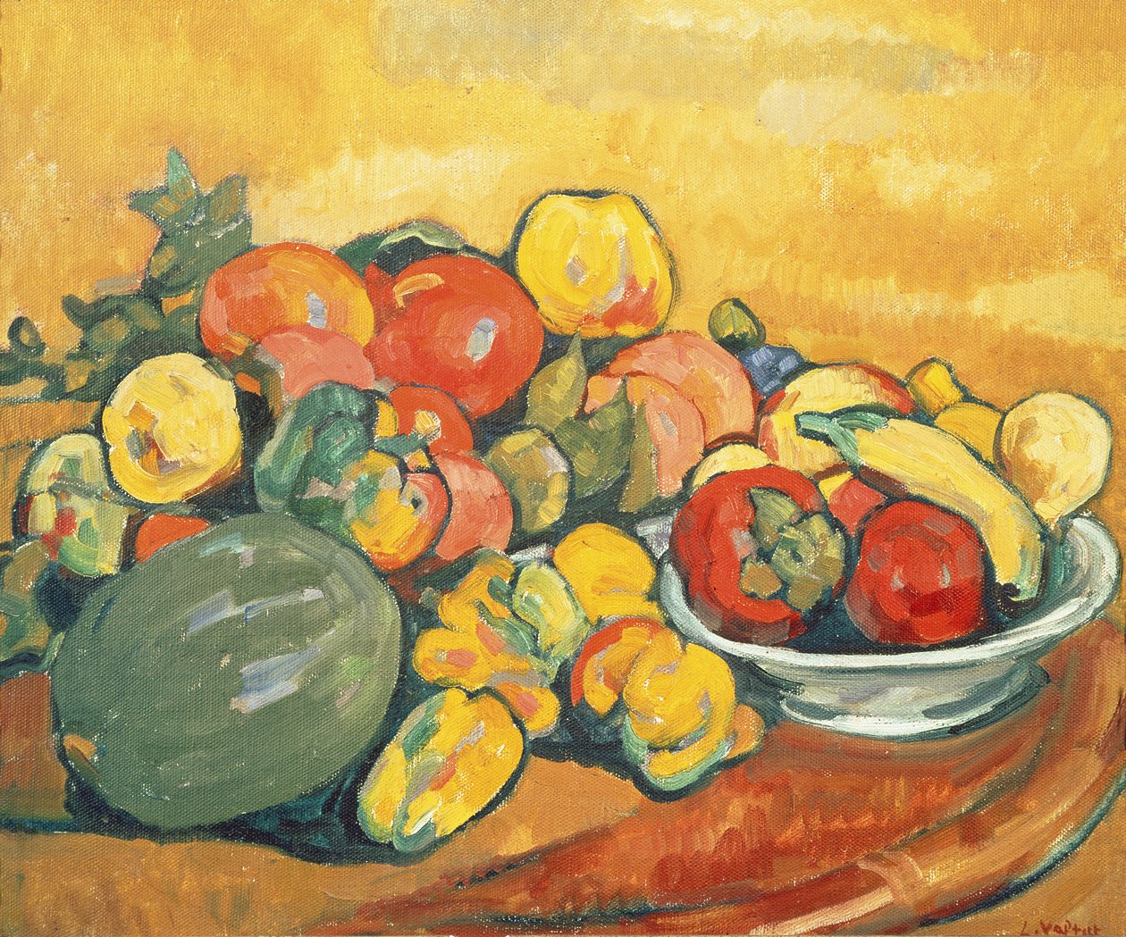 Sebze ve Meyve (tuval üzerine yağlıboya) by Louis Valtat
