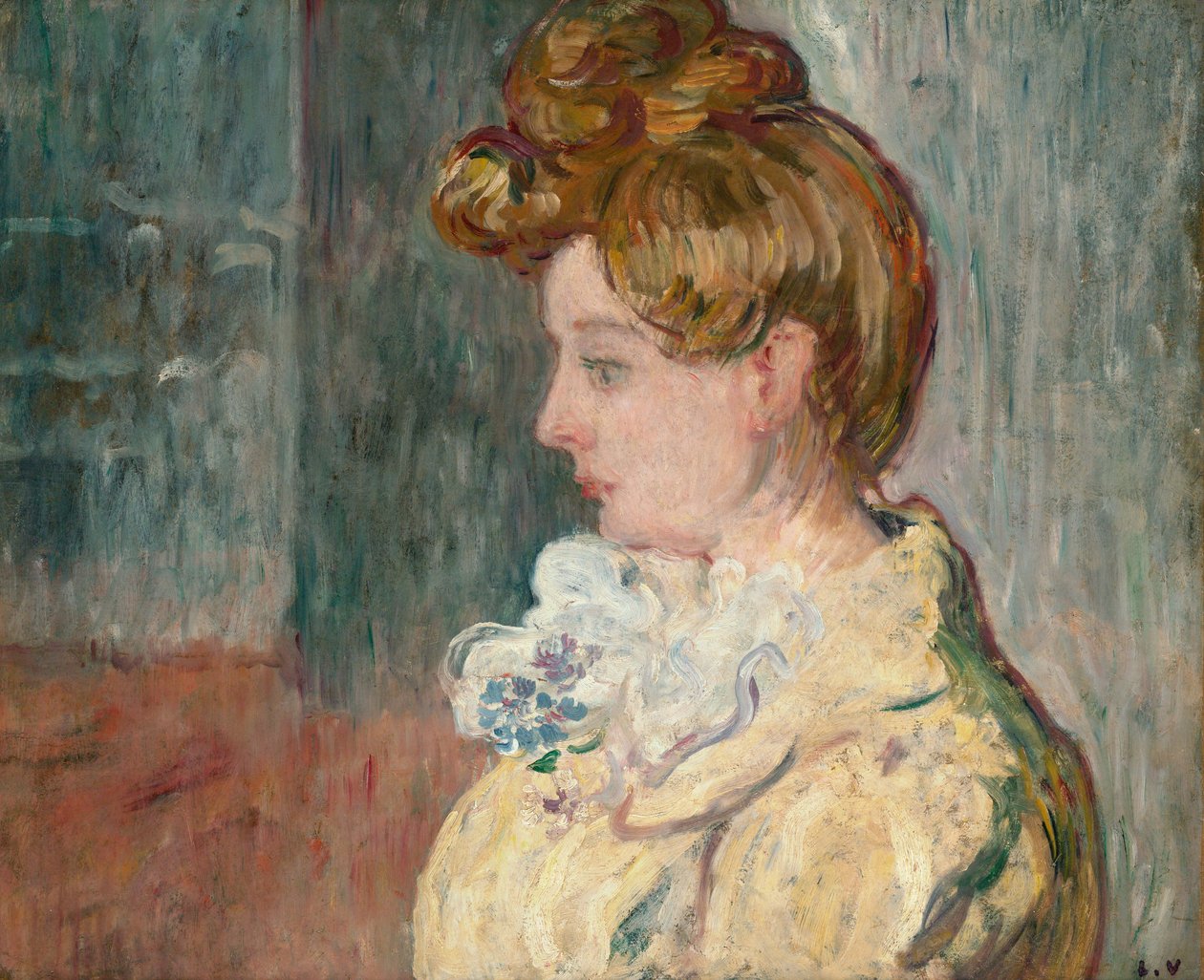 Moulin Rouge'daki Kadın, 1902 dolayları (kağıt üzerine yağlı boya) by Louis Valtat