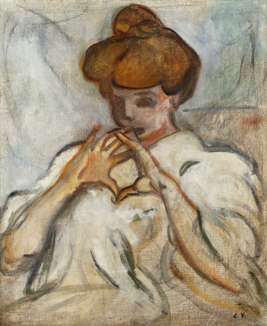 Saç Topuzlu Kadın; topuzlu kadın by Louis Valtat