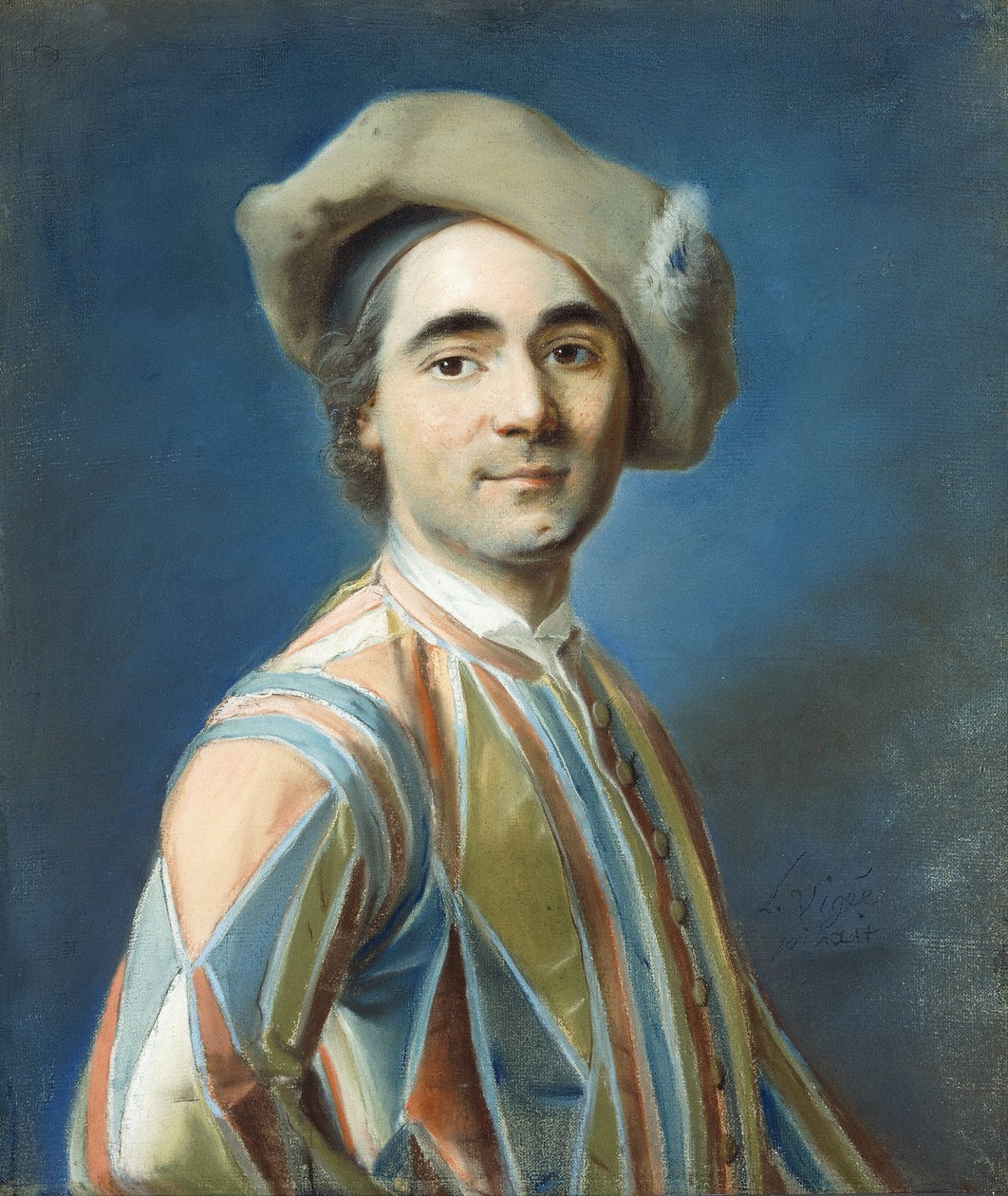 Bir Aktörün Portresi As Arlequin, by Louis Vigee