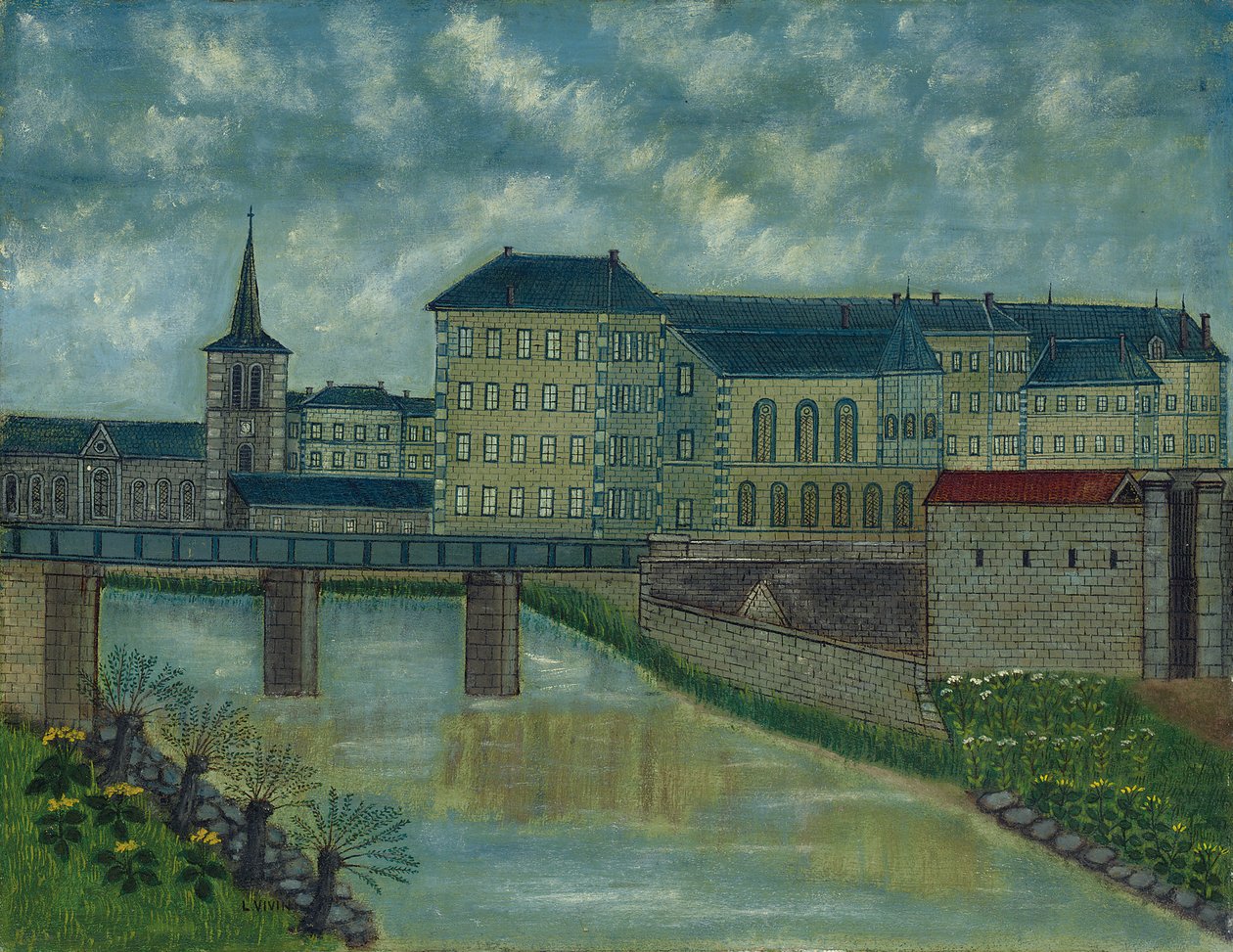 Enstitü Saint Marie, Belfort (tuval üzerine yağlı boya) by Louis Vivin