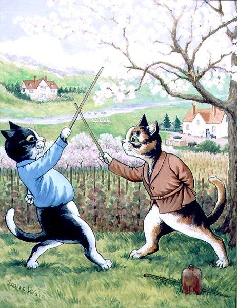 Kediler Eskrim by Louis Wain