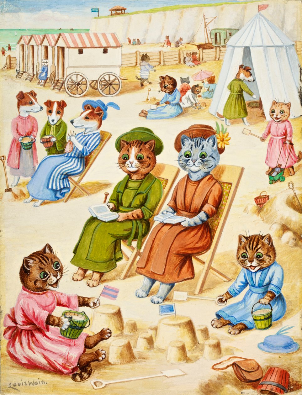 New York türleri by Louis Wain