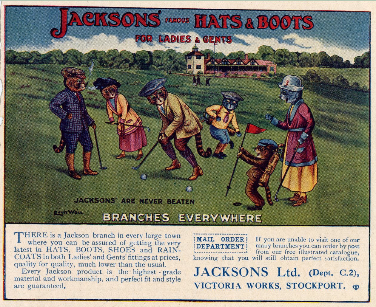 Jacksons Şapkalar ve Botlar, 1910