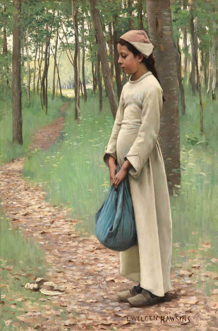 Bindle ile kız by Louis Welden Hawkins