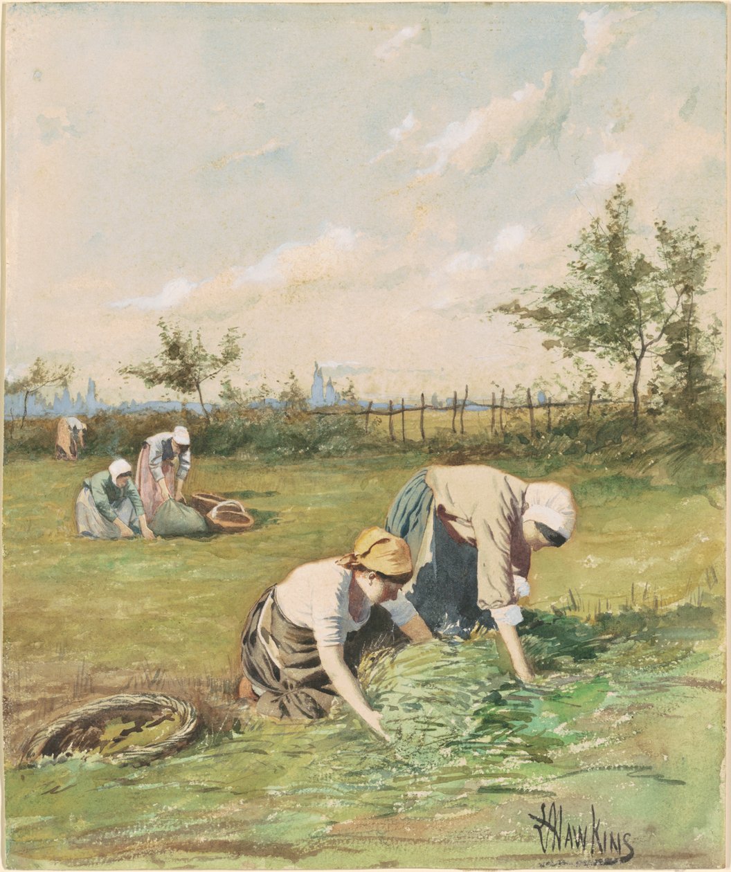 Tarlada Toplayıcılar by Louis Welden Hawkins