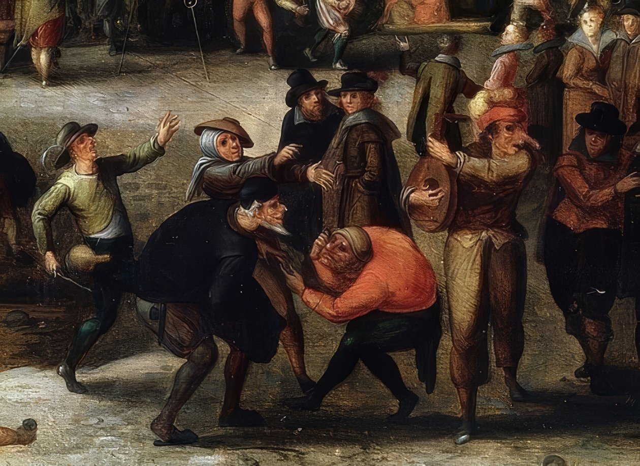 Karnaval sahneleri. Detay by Louis de Caulery