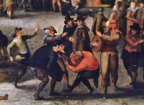 Karnaval (panelde yağ) (detay) by Louis de Caullery