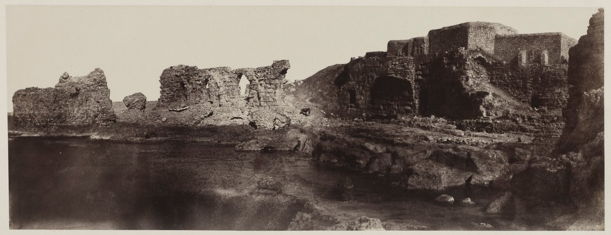 Kaalat el Athlit, Suriye, Deniz Kenarından Görünüm, 1859. by Louis de Clercq