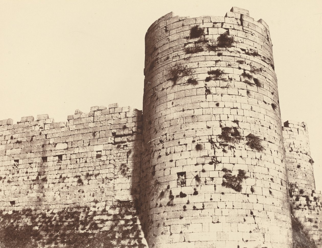 Kalaat-El-Hosn, İkinci Muhafaza, Dış, Köşe Kule, Güneybatı by Louis de Clercq