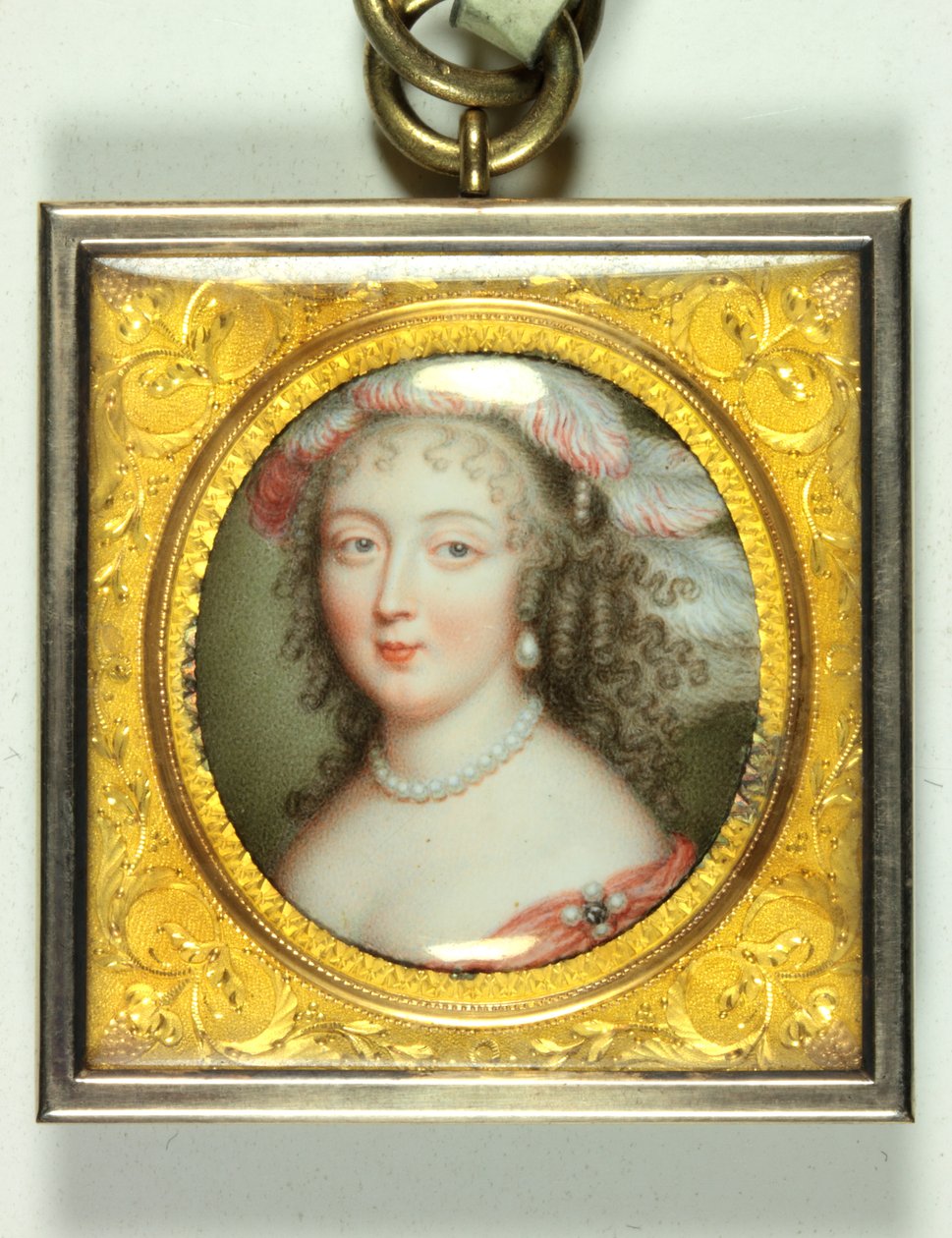 Barbara Villiers, Cleveland Düşesi (emaye) adında bir Leydi by Louis du Guernier