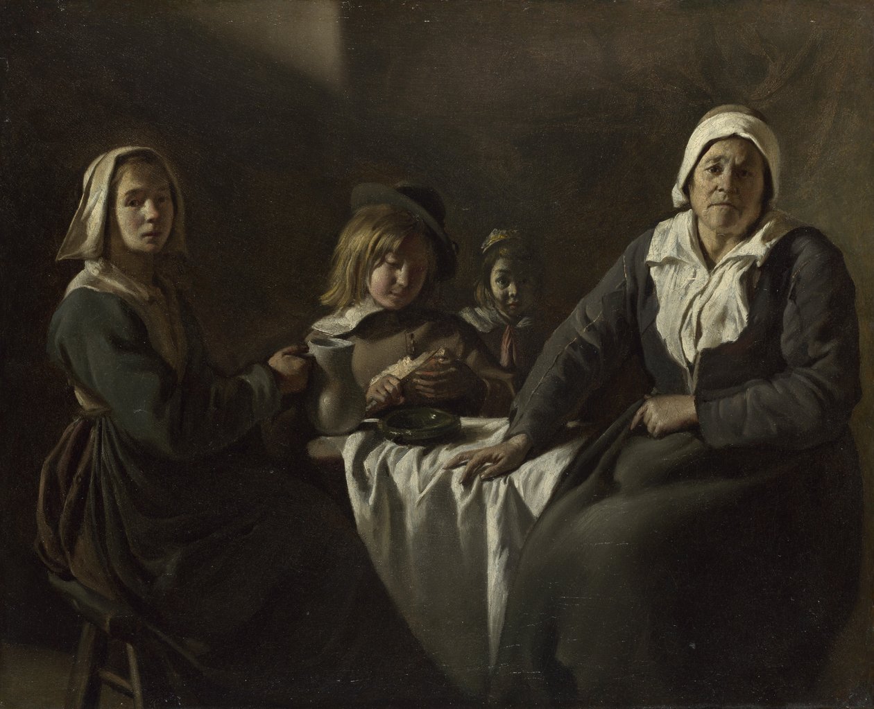 Bir Masada Dört Rakam, c. 1643 by Louis le Nain