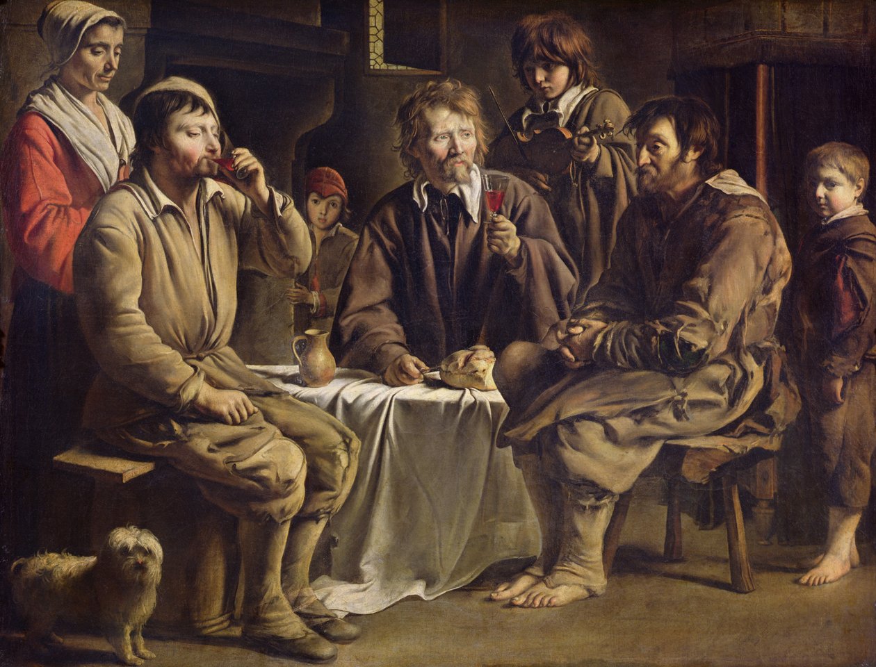Köylü Yemeği, 1642 by Louis le Nain