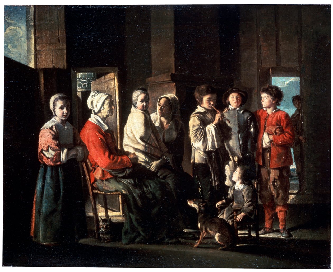 Büyükanne Ziyareti, 1645. by Louis le Nain