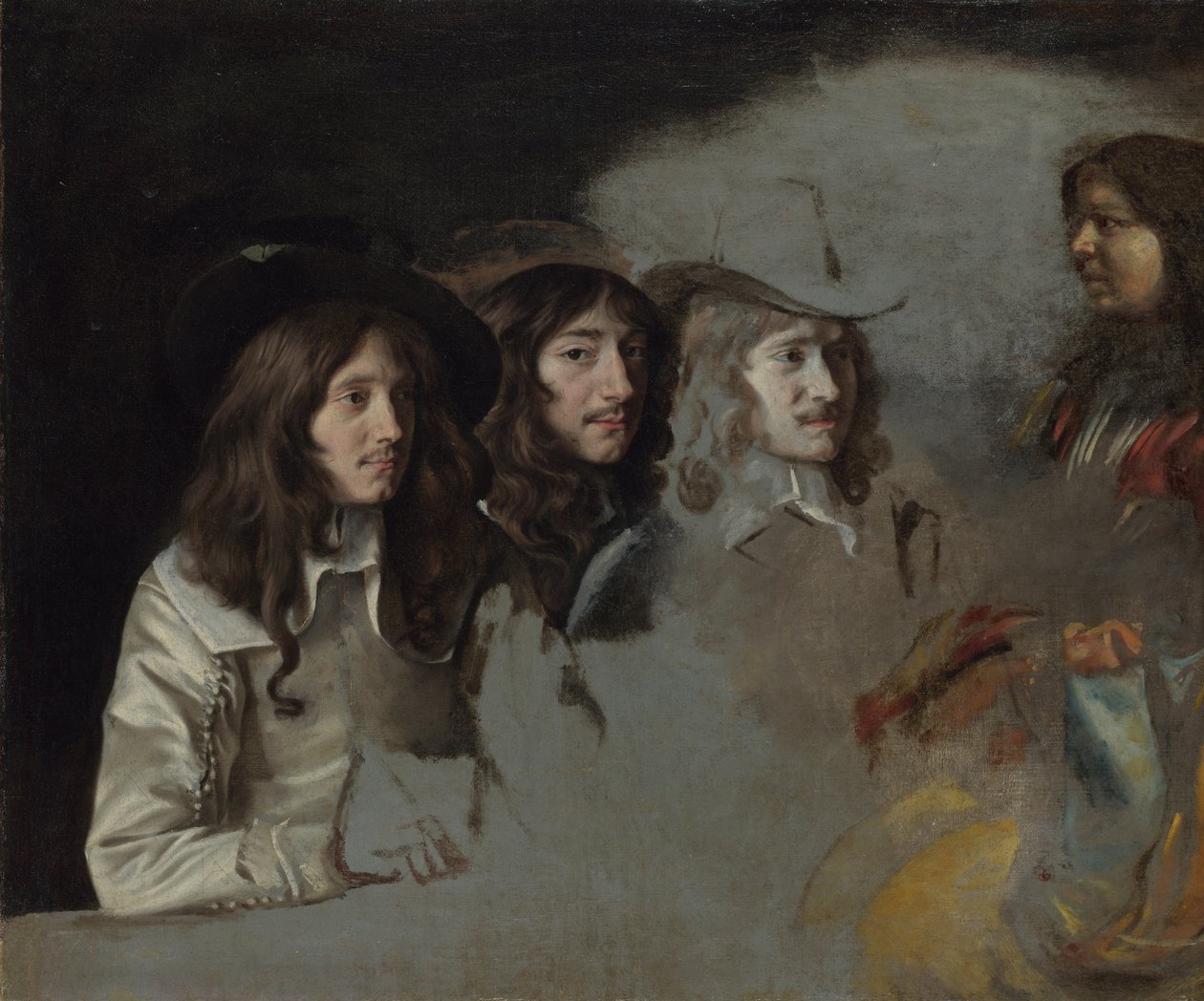 Üç Adam ve Bir Oğlan, c. 1647-1648 by Louis le Nain