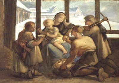 Kardeşlerimden en küçüğüne yaptığın kadar, bana da yapmışsın (kağıt üzerine suluboya) by Louisa Anne Marchioness of Waterford