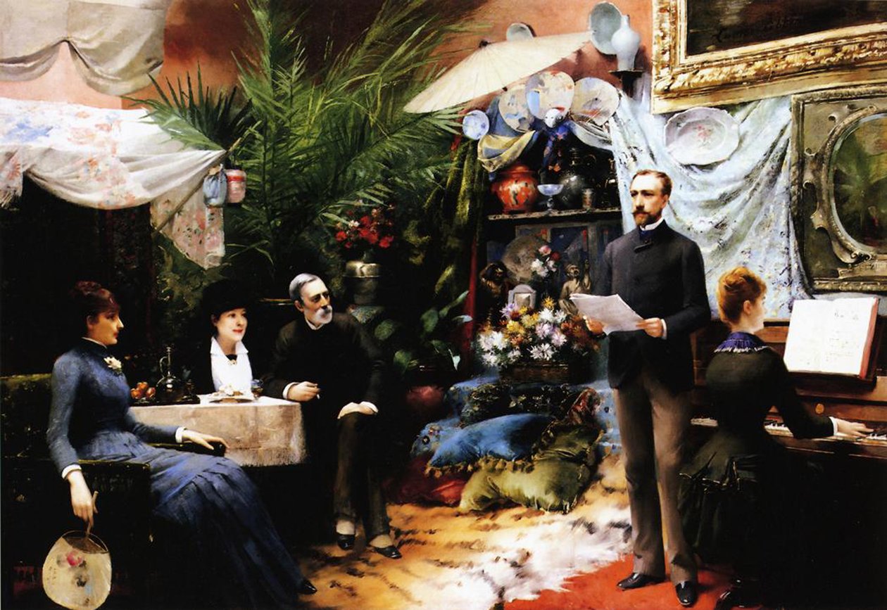Bir Öğleden Sonra Şarkısı, 1885 by Louise Abbéma