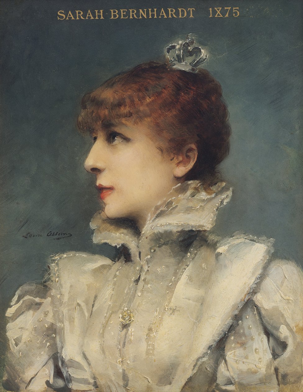 Sarah Bernhardt (1844-1923) 1875  by Louise Abbéma