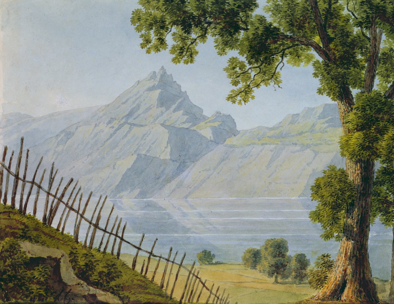 Bourget Gölü manzarası by Louise Cochelet