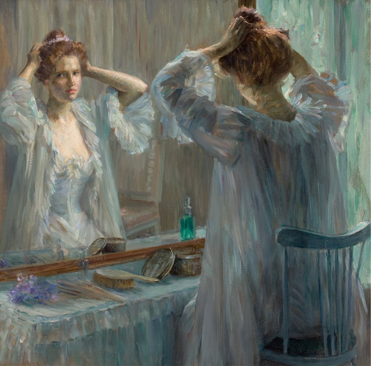 Tuvalet, 1898. by Marie Louise Catherine Breslau