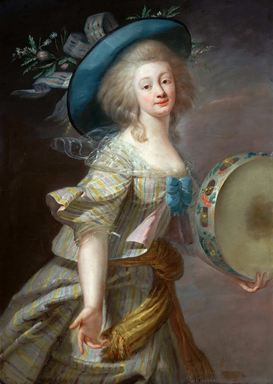 Bir Dansçının Portresi, c. 1780. by Elisabeth Louise Vigee Lebrun