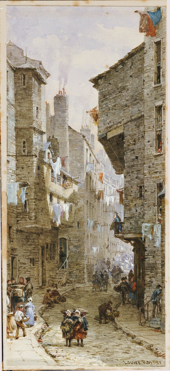 Edinburgh sokak sahnesi by Louise Ingram Rayner